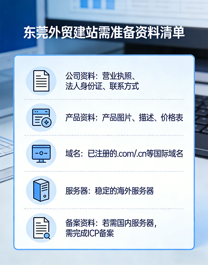 东莞外贸建站,建个外贸网站需要准备什么资料呢？